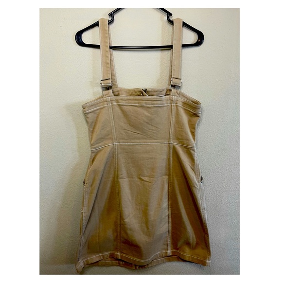 Beige Overall Dress - Picture 2 of 3